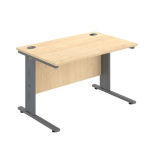 Giorgio Wire-managed rectangular desk 1200d