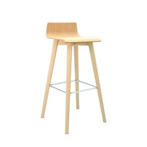 Bjorn wooden frame and seat barstool