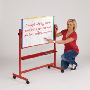 mobile white board with grid